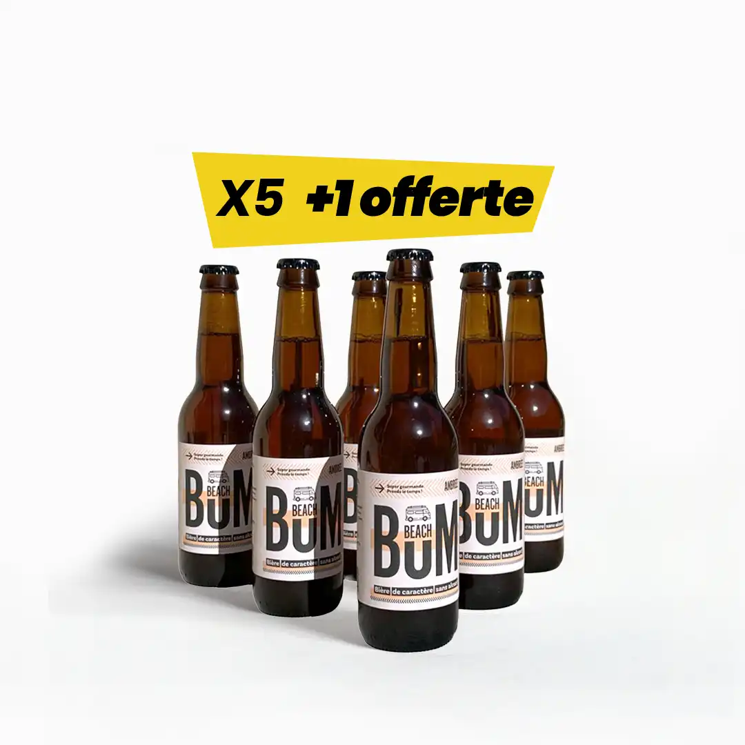 Mid Pack – Beach Bum, Ambrée x5 + 1 offerte