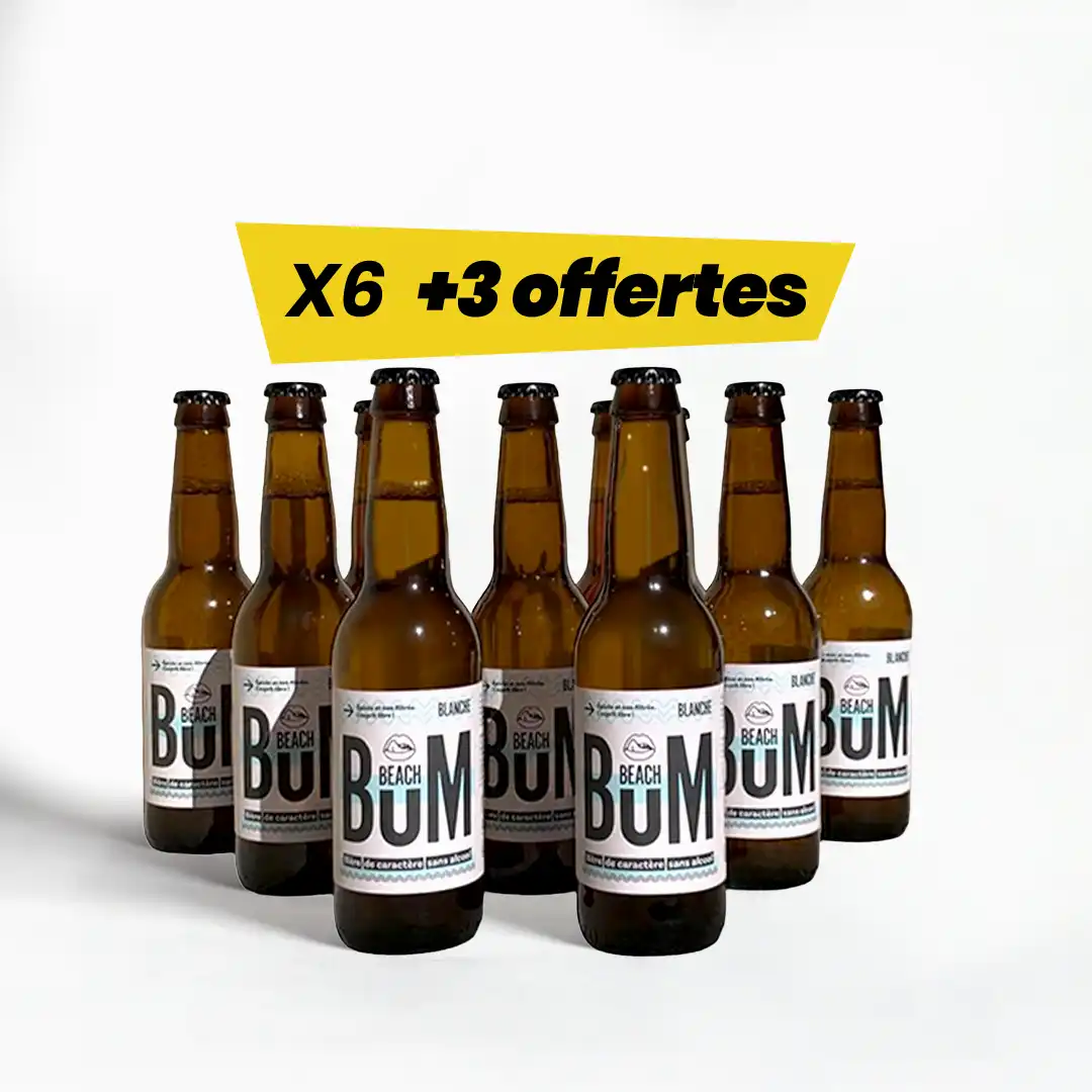 Big Pack – Beach Bum, Blanche x6 + 3 offertes